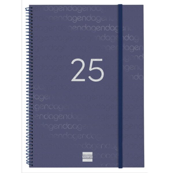 AGENDA 2025 BASIC YEAR E40 210X297MM SEMANA VISTA HORIZONTAL AZUL FINOCAM 741461025