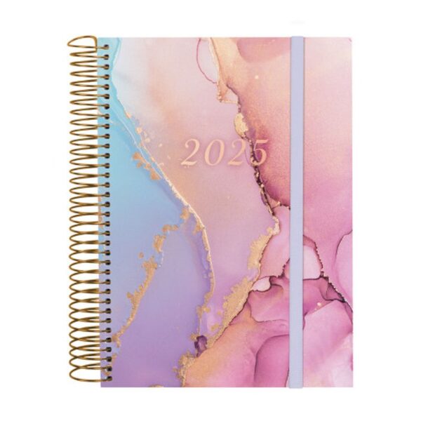 AGENDA 2025 TRENDY DESIGN E10 155X212MM DIA PAGINA GOLDY FINOCAM 742312625