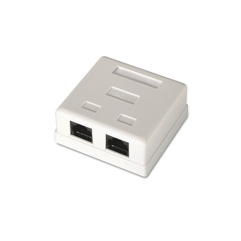 AISENS A139-0302 caja de conexiones de red Cat6 Blanco