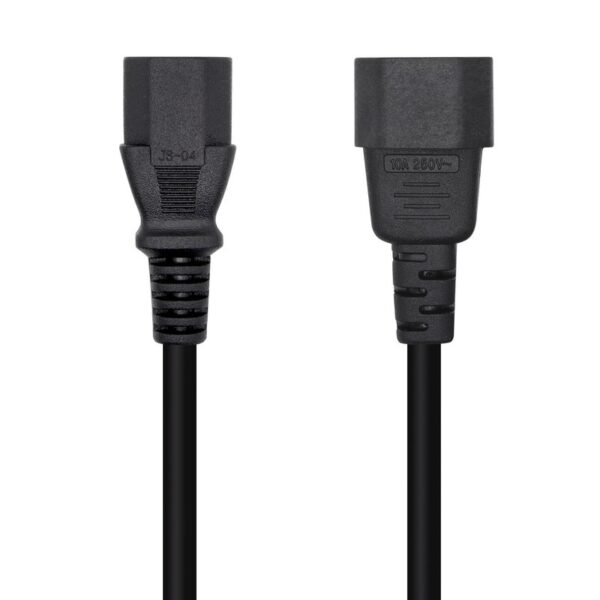 AISENS Cable Alimentación CPU, C13/H-C14/M, Negro, 10 m