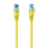 AISENS Cable De Red Latiguillo RJ45 Cat.6 UTP AWG26 CCA, Amarillo, 3.0 m