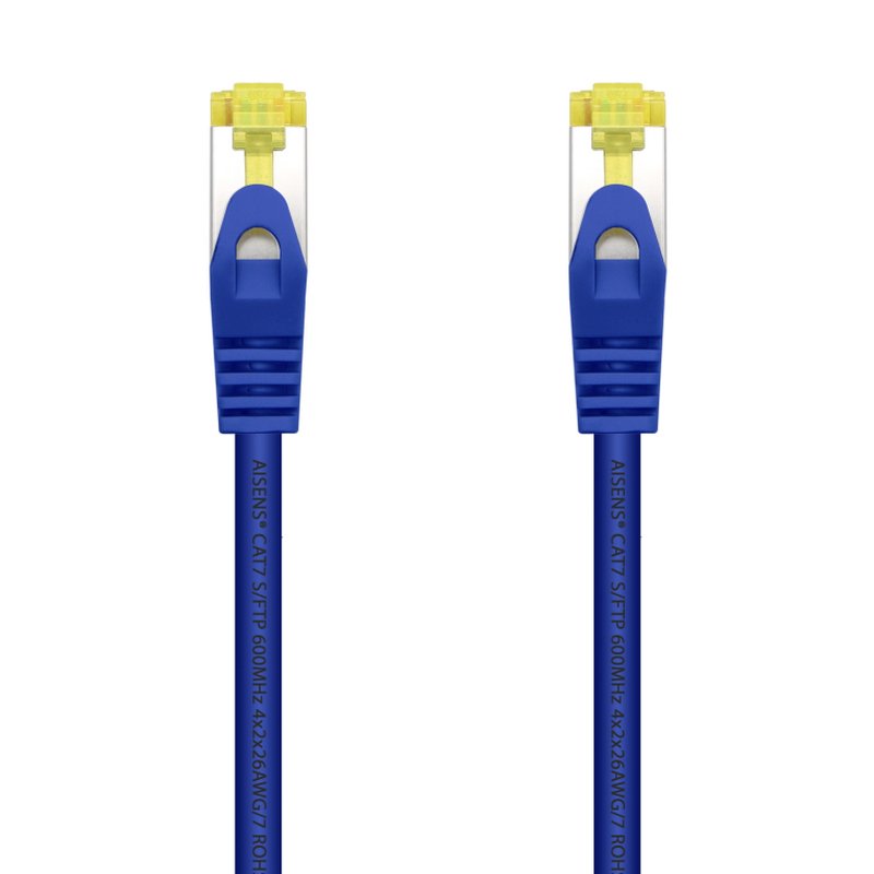 AISENS Cable De Red Latiguillo RJ45 LSZH Cat.7 600 MHz S/FTP PIMF AWG26, Azul, 2.0 m