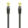 AISENS Cable De Red Latiguillo RJ45 LSZH Cat.7 600 MHz S/FTP PIMF AWG26, Negro, 1.0 m