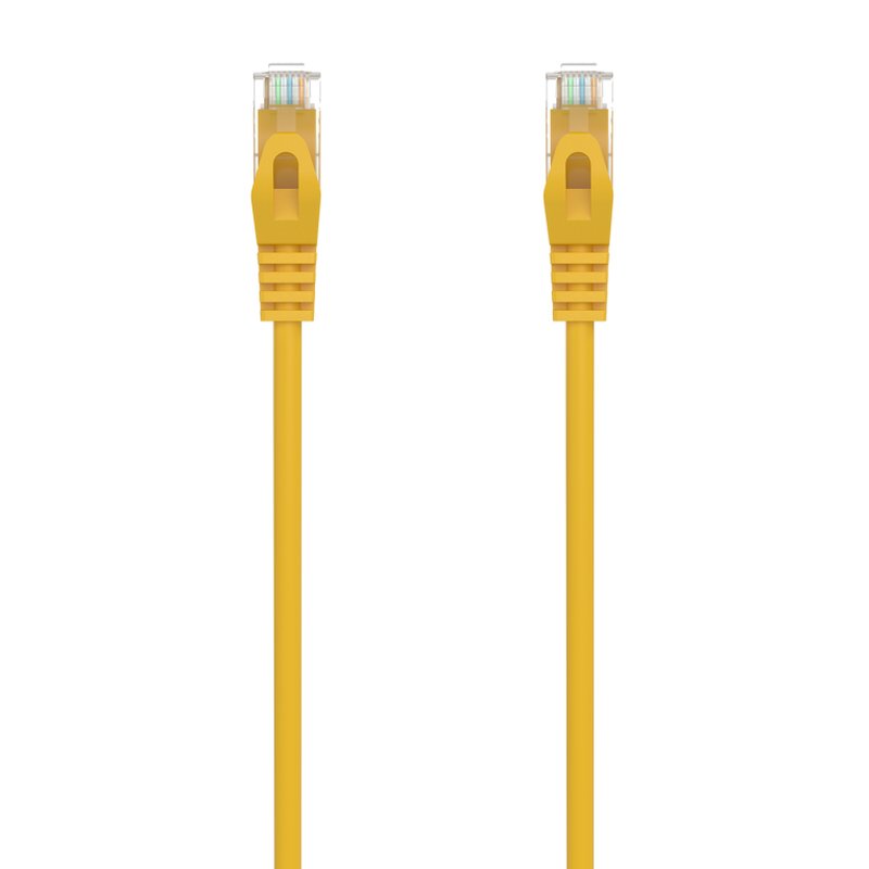 AISENS Cable de Red Latiguillo RJ45 LSZH Cat.6A 500 Mhz UTP AWG24, Amarillo, 30CM