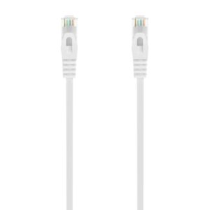 AISENS Cable de Red Latiguillo RJ45 LSZH Cat.6A 500 Mhz UTP AWG24, Blanco, 25CM