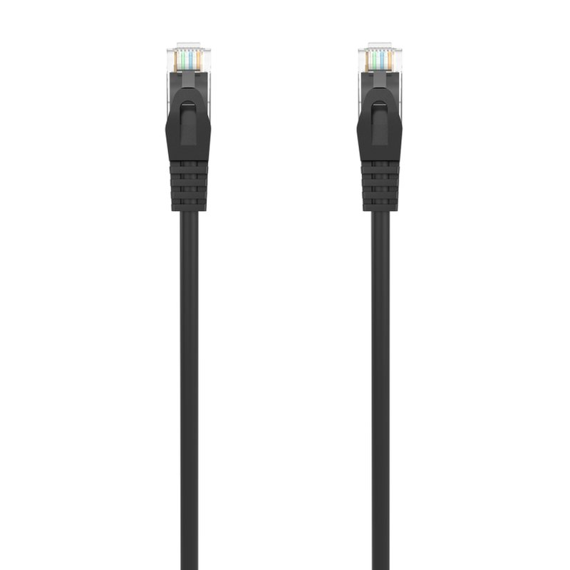 AISENS Cable de Red Latiguillo RJ45 LSZH Cat.6A 500 Mhz UTP AWG24, Negro, 1.0M