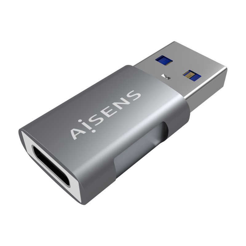 AISENS Mini Adaptador USB 3.2 GEN2 10G 3A, Tipo USB-C/H-A/M, Gris AISENS Mini Adaptador USB 3.2 GEN2 10G 3A, Tipo USB-C/H-A/M, Gris