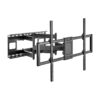 AISENS Soporte Pro Giratorio, Inclinable Y Nivelable Para Monitor/tv 120kg De 60-120, Negro