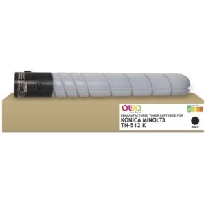 ARMOR OWA Toner TN512K A33K152 para KONICA MINOLTA Bizhub C454 (e)/C554 ( e). DEVELOP INEO +454/+554. OLIVETTI d-Color M 27 000p