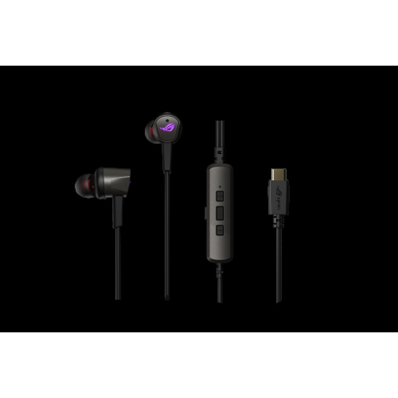 ASUS ROG CETRA II Auriculares Alámbrico Dentro de oído Juego USB Tipo C Negro ASUS ROG CETRA II Auriculares Alámbrico Dentro de oído Juego USB Tipo C Negro