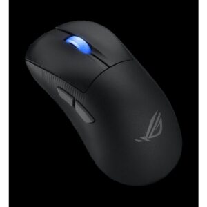 Alternative view of ASUS ROG Keris II Ace Wireless AimPoint Black ratón mano derecha RF Wireless + Bluetooth + USB Type-A Óptico 42000 DPI
