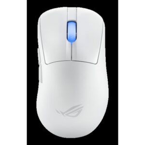 ASUS ROG Keris II Ace Wireless AimPoint White ratón mano derecha RF Wireless + Bluetooth + USB Type-A Óptico 42000 DPI