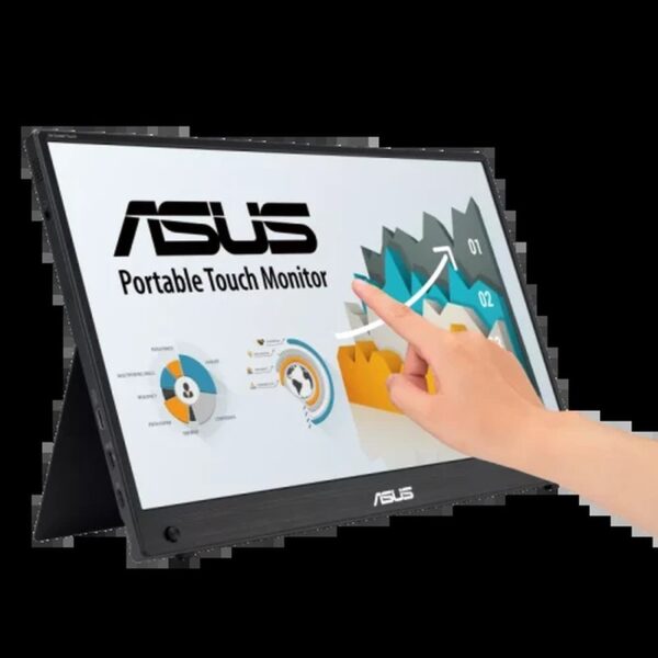 ASUS ZenScreen MB16AMTR pantalla para PC 39,6 cm (15.6") 1920 x 1080 Pixeles Full HD LCD Pantalla táctil Negro