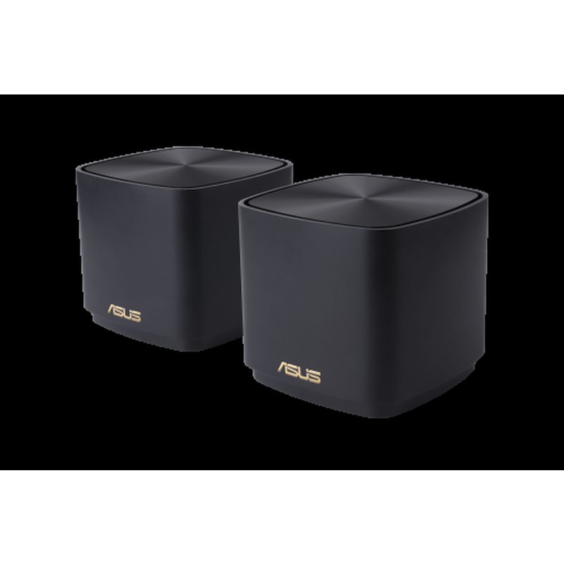 ASUS ZenWiFi XD4 Plus (B-2-PK) Doble banda (2,4 GHz / 5 GHz) Wi-Fi 6 (802.11ax) Negro Interno