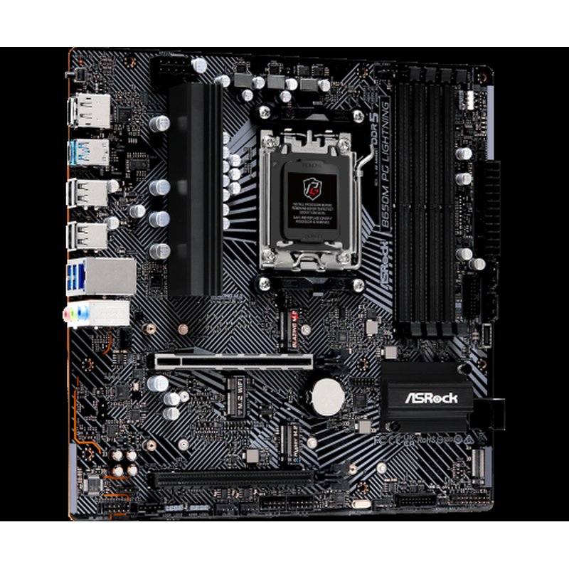 Asrock B650M PG Lightning AMD B650 Zócalo AM5 micro ATX Asrock B650M PG Lightning AMD B650 Zócalo AM5 micro ATX - Imagen 4