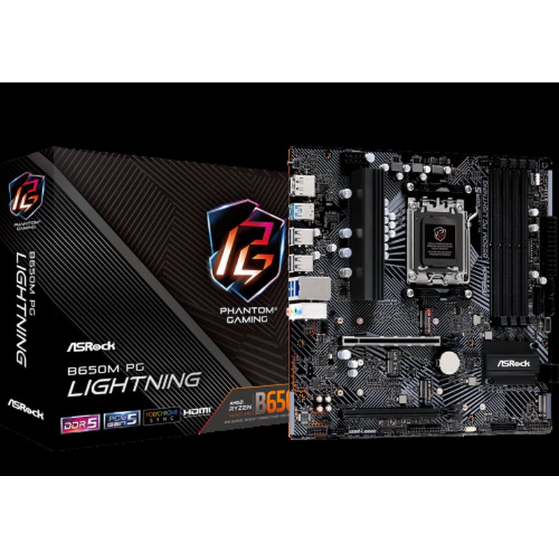 Asrock B650M PG Lightning AMD B650 Zócalo AM5 micro ATX Asrock B650M PG Lightning AMD B650 Zócalo AM5 micro ATX - Imagen 6