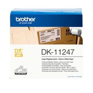 Brother DK-11247 cinta para impresora de etiquetas Negro sobre blanco
