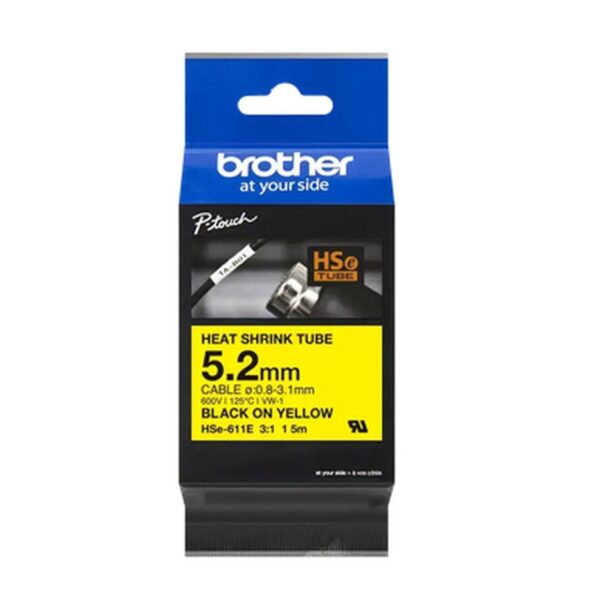 Brother HSE611E cinta para impresora Negro