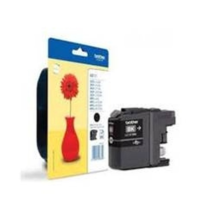 Brother LC121BKBP cartucho de tinta 1 pieza(s) Original Negro Brother LC121BKBP cartucho de tinta 1 pieza(s) Original Negro