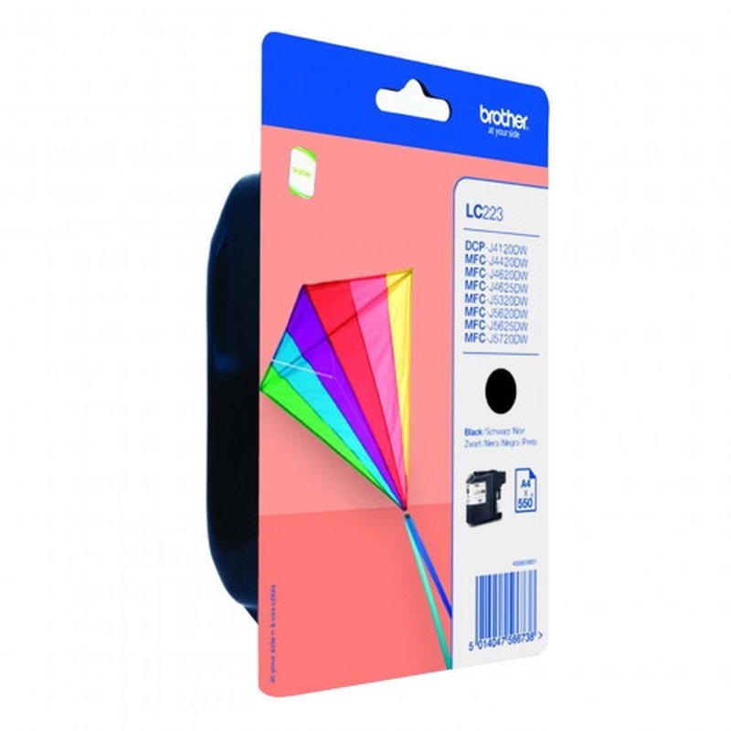 Brother LC223BKBP cartucho de tinta 1 pieza(s) Original Negro