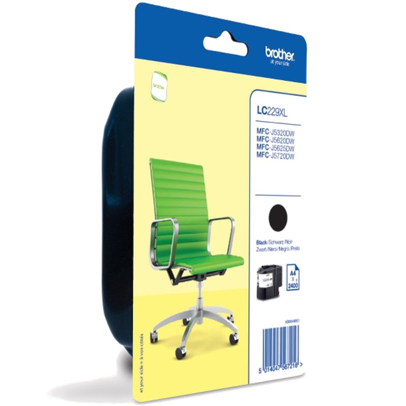 Brother LC229XLBKBP cartucho de tinta 1 pieza(s) Original Negro