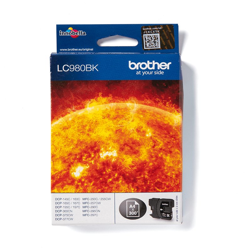 Brother LC980BK cartucho de tinta 1 pieza(s) Original Negro