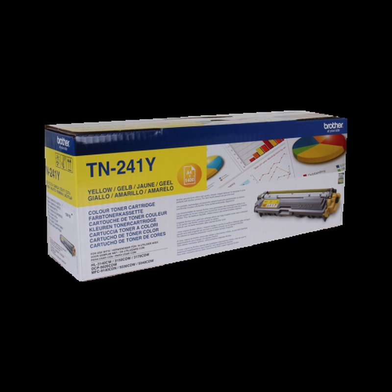 Brother TN-241Y cartucho de tóner 1 pieza(s) Original Amarillo - Imagen 2