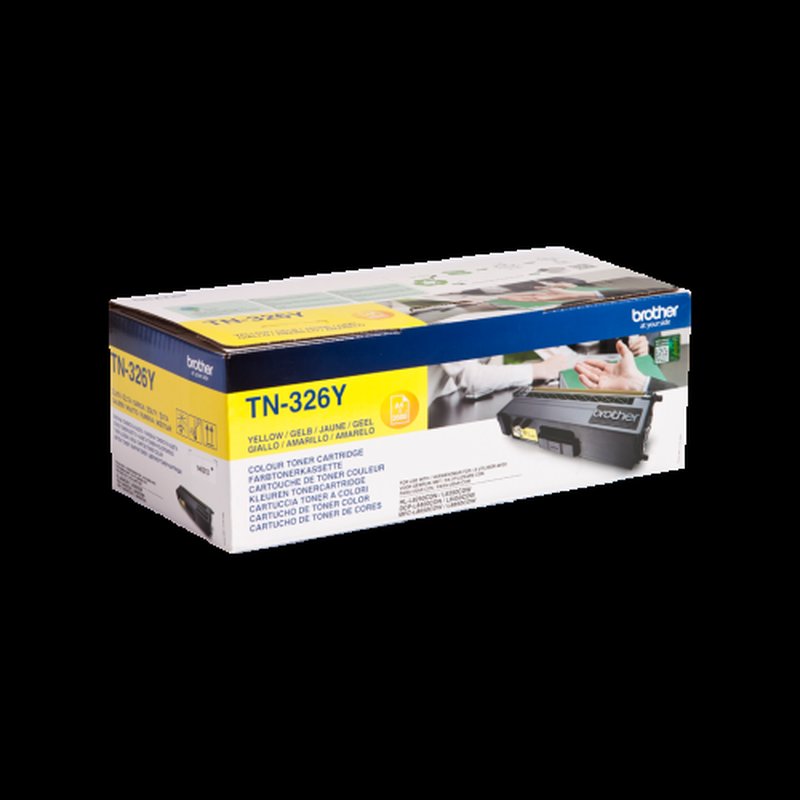 Brother TN-326Y cartucho de tóner 1 pieza(s) Original Amarillo - Imagen 2