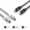 CABLE SUBBLIM 2X PREMIUM USB C TO USB C ALU BLACK/SILVER CABLE SUBBLIM 2X PREMIUM USB C TO USB C ALU BLACK/SILVER