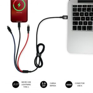 SUBBLIM Cable Premium 3in1 3.0 (Micro USB+Type C+Lightning) SUBBLIM Cable Premium 3in1 3.0 (Micro USB+Type C+Lightning)