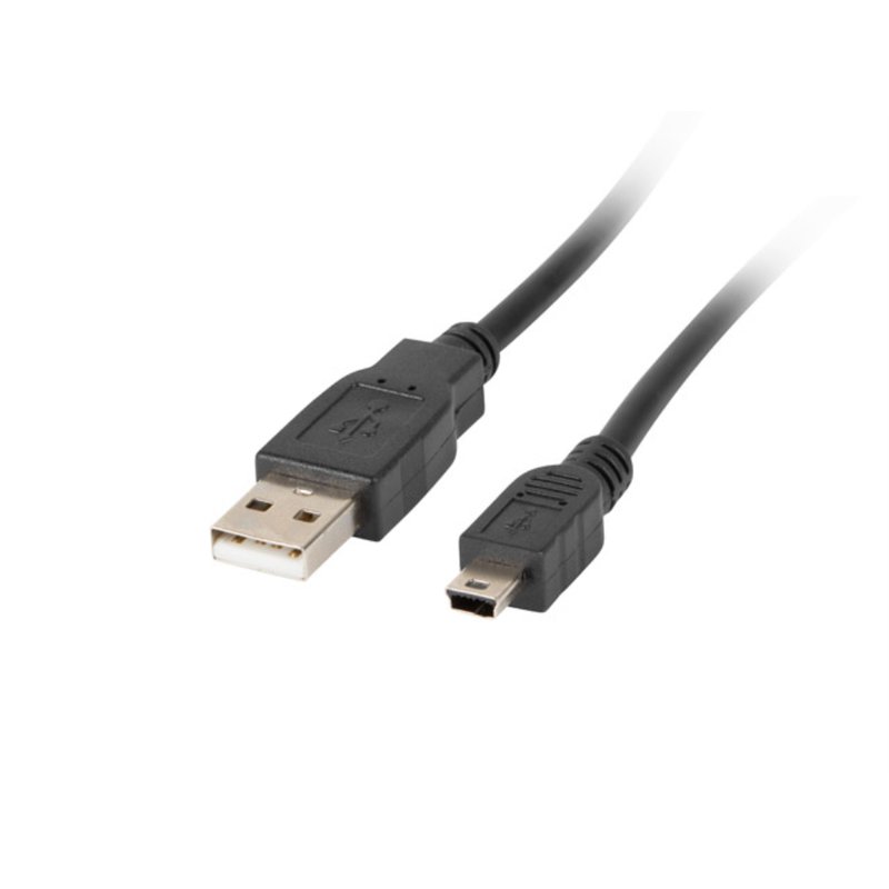 CABLE USB LANBERG 2.0 MACHO/MINI USB MACHO FERRITA 1.8M NEGRO CABLE USB LANBERG 2.0 MACHO/MINI USB MACHO FERRITA 1.8M NEGRO