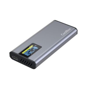 CARCASA DISCO DURO SSD M.2 COOLBOX NVME / SATA USB 3.2 SILVER