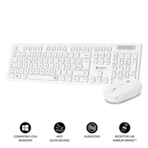 TECLADO + MOUSE SUBBLIM WIRELESS BUSINESS SLIM SILENT WHITE TECLADO + MOUSE SUBBLIM WIRELESS BUSINESS SLIM SILENT WHITE