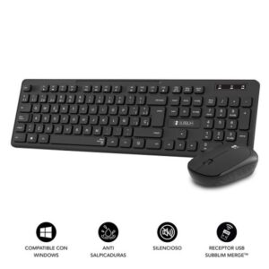 TECLADO + MOUSE SUBBLIM WIRELESS ERGO BUSINESS SILENT BLACK TECLADO + MOUSE SUBBLIM WIRELESS ERGO BUSINESS SILENT BLACK