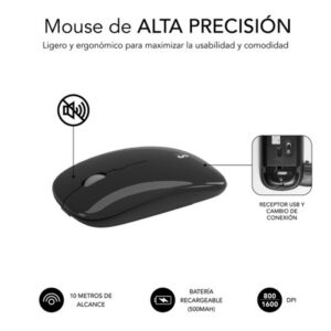 TECLADO + MOUSE SUBBLIM WIRELESS PRESTIGE EXTENDED DUAL GREY TECLADO + MOUSE SUBBLIM WIRELESS PRESTIGE EXTENDED DUAL GREY
