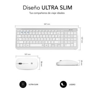 TECLADO + MOUSE SUBBLIM WIRELESS PRESTIGE EXTENDED DUAL SILVER TECLADO + MOUSE SUBBLIM WIRELESS PRESTIGE EXTENDED DUAL SILVER
