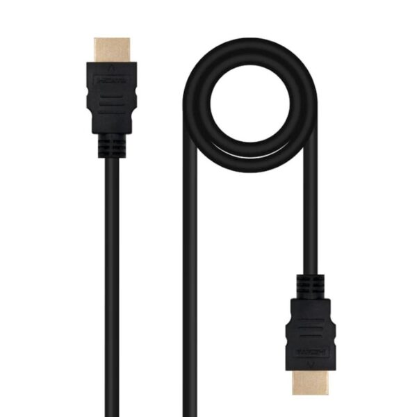 Nanocable Cable HDMI V2.0 4K@60Hz 18Gbps A/M-A/M, 0.5 m, Negro