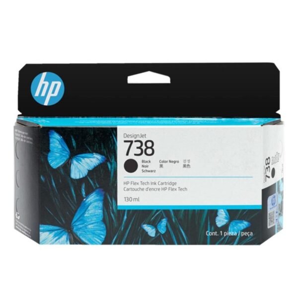 HP Ink/HP 738 130-ml Black DesignJet Ink