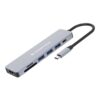 Conceptronic DONN19G base para portátil y replicador de puertos Alámbrico USB 3.2 Gen 1 (3.1 Gen 1) Type-C Gris