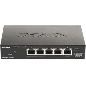 D-Link DGS-1100-05PDV2 switch Gestionado Gigabit Ethernet (10/100/1000) Energía sobre Ethernet (PoE) Negro