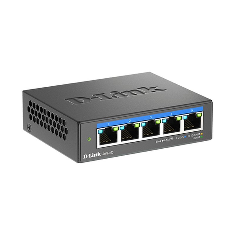 D-Link DMS-105 No administrado L2 2.5G Ethernet (100/1000/2500) Negro