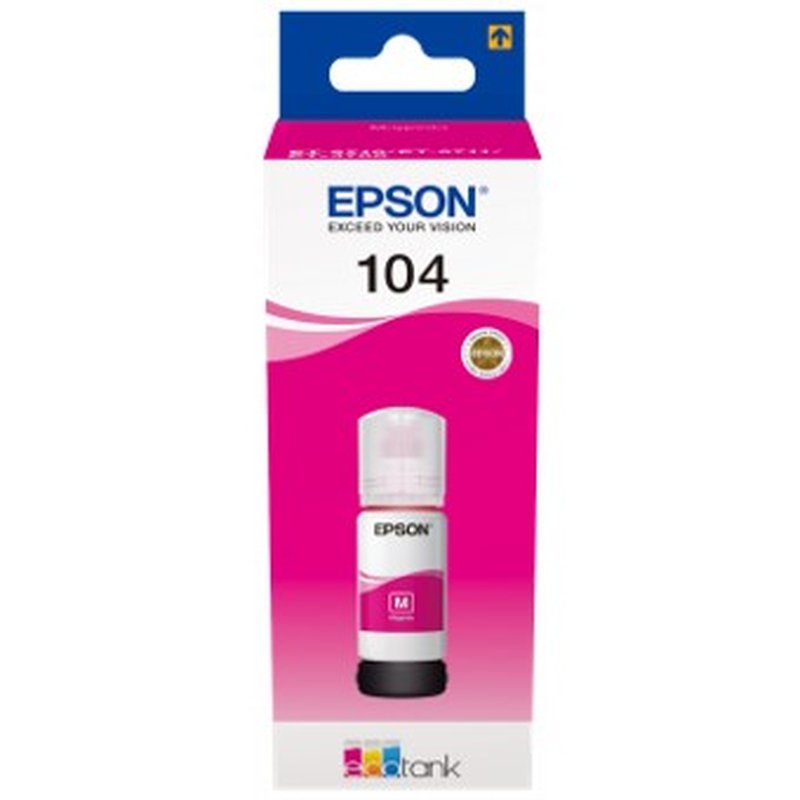 Epson 104 EcoTank Magenta ink bottle Epson 104 EcoTank Magenta ink bottle