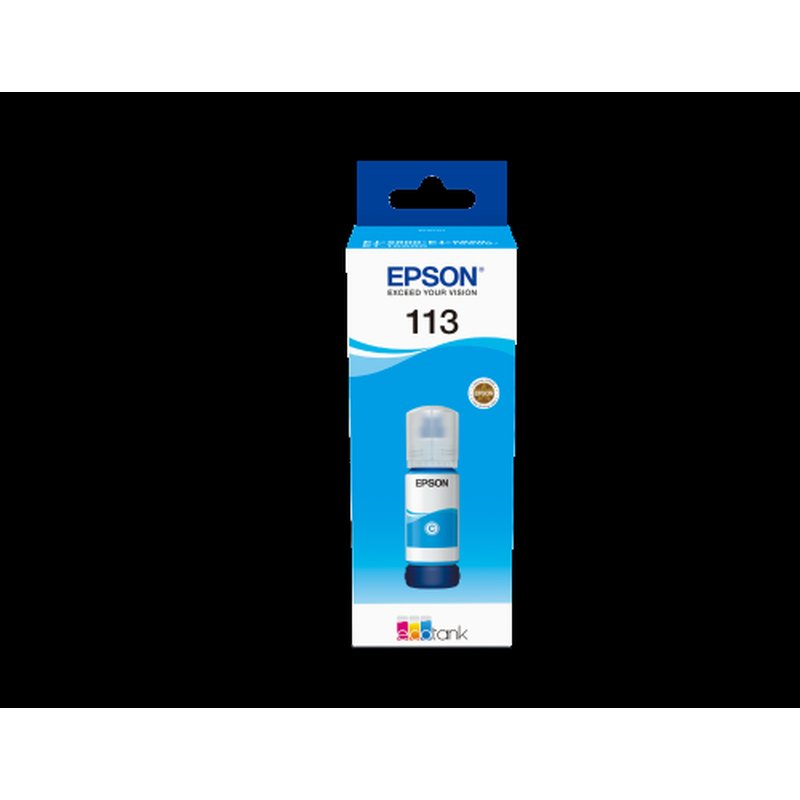 Epson 113 EcoTank Pigment Cyan ink bottle Epson 113 EcoTank Pigment Cyan ink bottle
