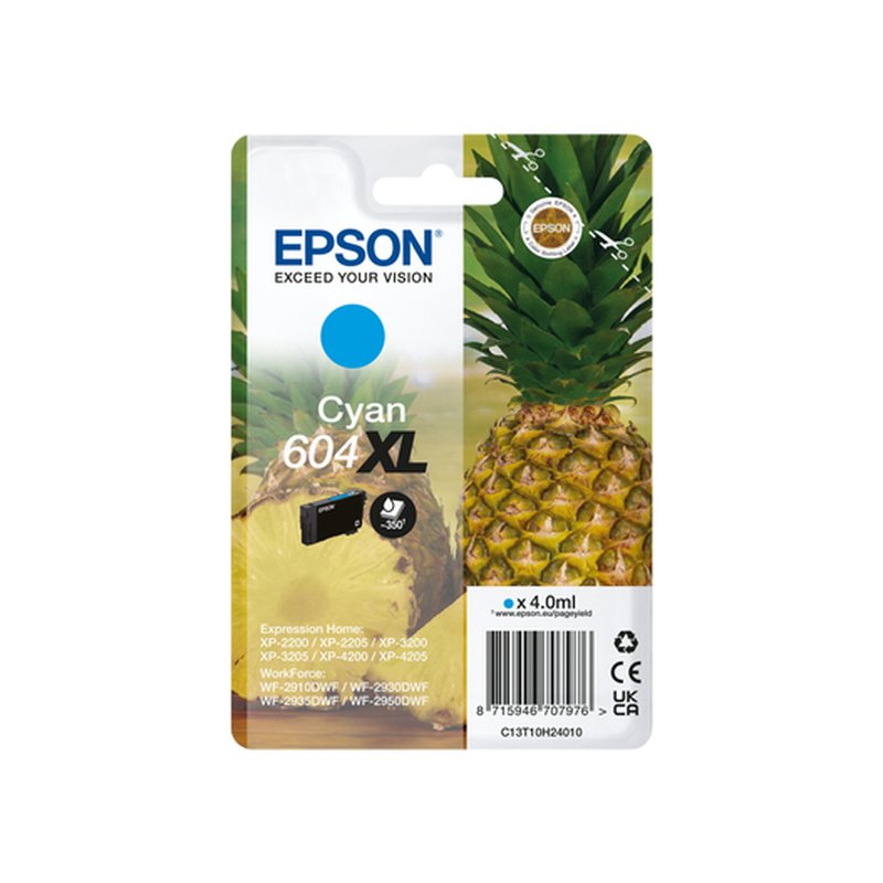 Epson 604XL cartucho de tinta 1 pieza(s) Compatible Alto rendimiento (XL) Cian Epson 604XL cartucho de tinta 1 pieza(s) Compatible Alto rendimiento (XL) Cian