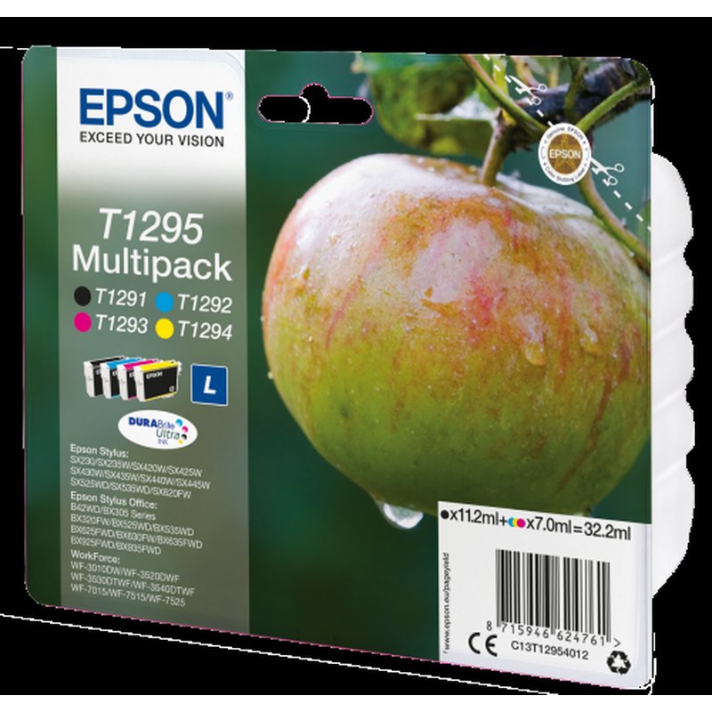 Epson Apple Multipack T1295 4 colores Epson Apple Multipack T1295 4 colores - Imagen 2