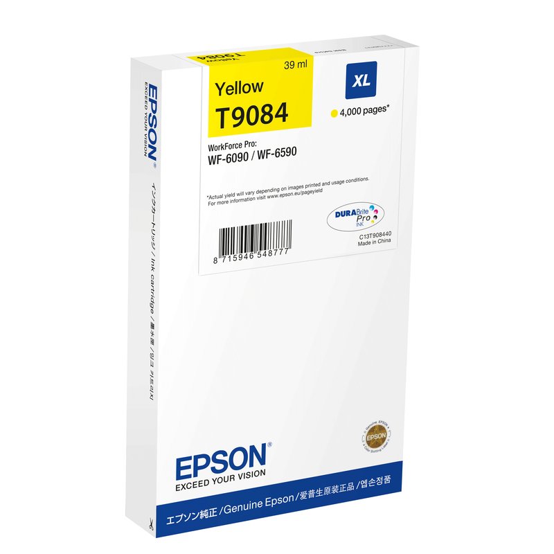 Epson C13T90844N cartucho de tinta 1 pieza(s) Original Alto rendimiento (XL) Amarillo