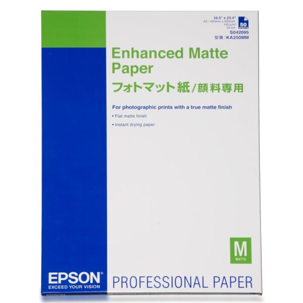 Epson Enhanced Matte Paper, DIN A2, 192 g/m², 50 hojas