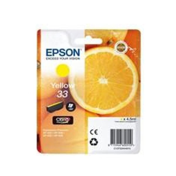 Epson Oranges Singlepack Yellow 33 Claria Premium Ink