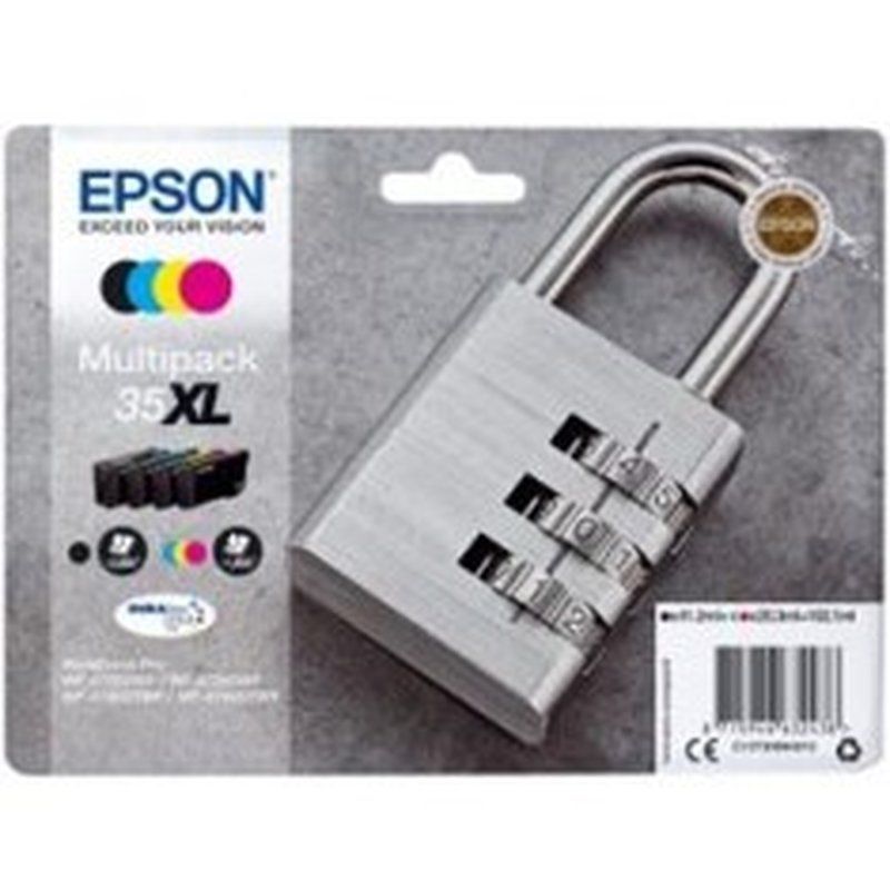 Epson Padlock Multipack 4-colours 35XL DURABrite Ultra Ink Epson Padlock Multipack 4-colours 35XL DURABrite Ultra Ink
