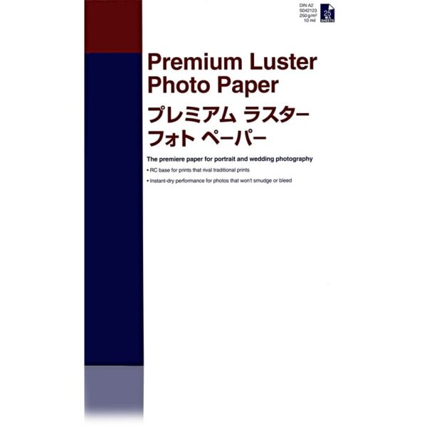 Epson Premium Luster Photo Paper, DIN A2, 250 g/m², 25 hojas